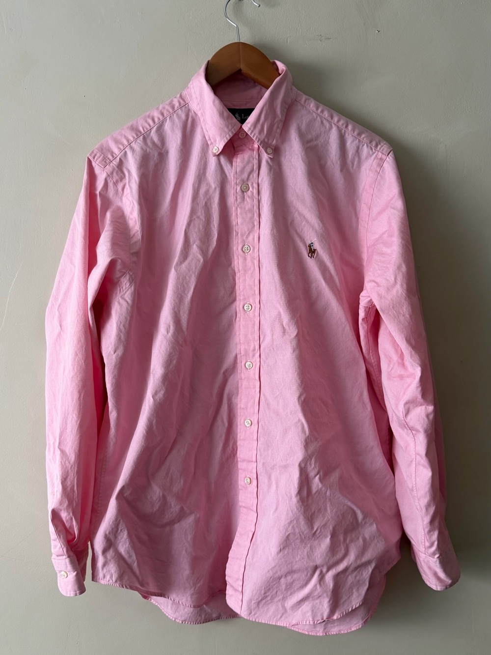 Ralph Lauren Pink Oxford Button-Down Shirt sz 16 34/35
